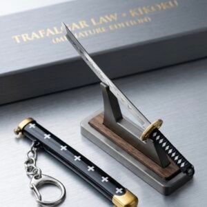 katana keychains best for collectable anime toy | mini samurai sword key ring for car, bike & bag | anime inspired gift for bike