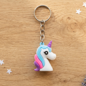 pastel unicorn keycharm